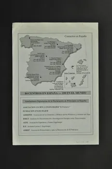 Dépliant "Declaracion de principios. Liberarse de la toxicomania y combatir el sida" (Déclaration de principes. Se libérer de la toxicomanie et combattre le sida) 2004.55.186 Photo Mucem
