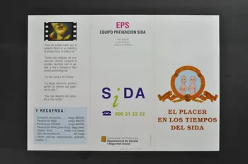 Equipo Prevencion Sida (Eps) Dépliant "El placer en los tiempos del sida" (Le plaisir en temps de sida) Espagne 1988 2004.55.187 Photo Mucem