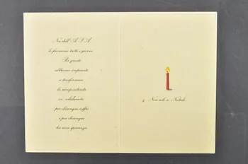 carte de Noël "Buon Natale da chi pensa positivo" (Bon Noël pour qui pense positif) 2003.98.40 Photo Mucem