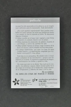 Actua,  Gl Stop Sida tract "Sexo seguro ? con mucho gusto !" (Sexe sans risque ? Avec un grand plaisir) Espagne 1992 2004.55.191 Photo Mucem