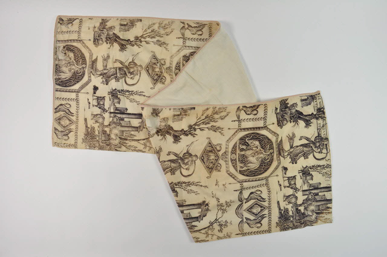 pièce de tissu Toile de Jouy, "Diane chasseresse" 1955.156.34 Photo Mucem