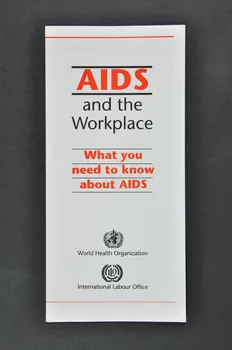 Oms, Bit Dépliant "AIDS and the work place" (Sida et lieu de travail) International 1990 2004.55.206.1  Photo Mucem