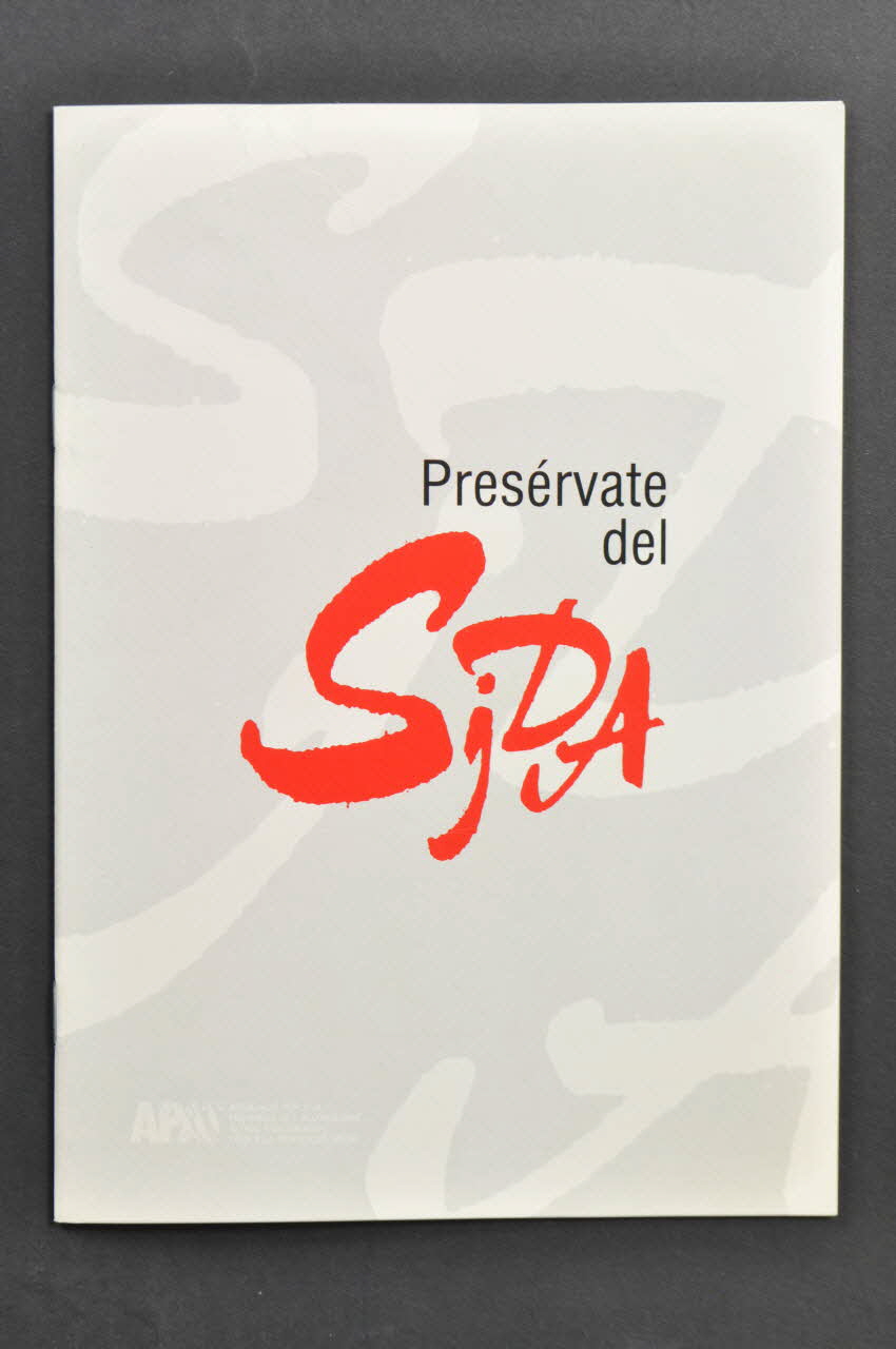 Associacio Per A La Prevencio De L'alcoholisme, BROCHURE "Preservate del SIDA" (Préserve toi du sida) Espagne 1990 2004.55.22 Photo Mucem