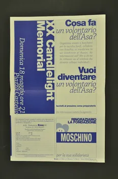 Associazione Solidarieta Aids (ASA) - Milano revue "Ricordando gli amici,  rinnoviamo il nostro impegno" (Souvenons nous de nos amis, renouvelons notre engagement) Italie 2003/4 2003.98.74 Photo Mucem
