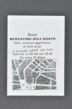 Associazione Solidarieta Aids (ASA) - Milano tract "Bazar Mercatino dell' Usato" (Bazar. Petit marché des objets usagés) Italie 2003/5 2003.98.83 Photo Mucem