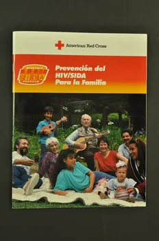 American Red Cross, Hispanic Program BROCHURE "Prevencion del HIV/Sida para la familia" (1 brochure en anglais et une en espagnol) (Prévention du VIH/Sida pour la famille) USA 1990 2004.55.232.1 Photo Mucem