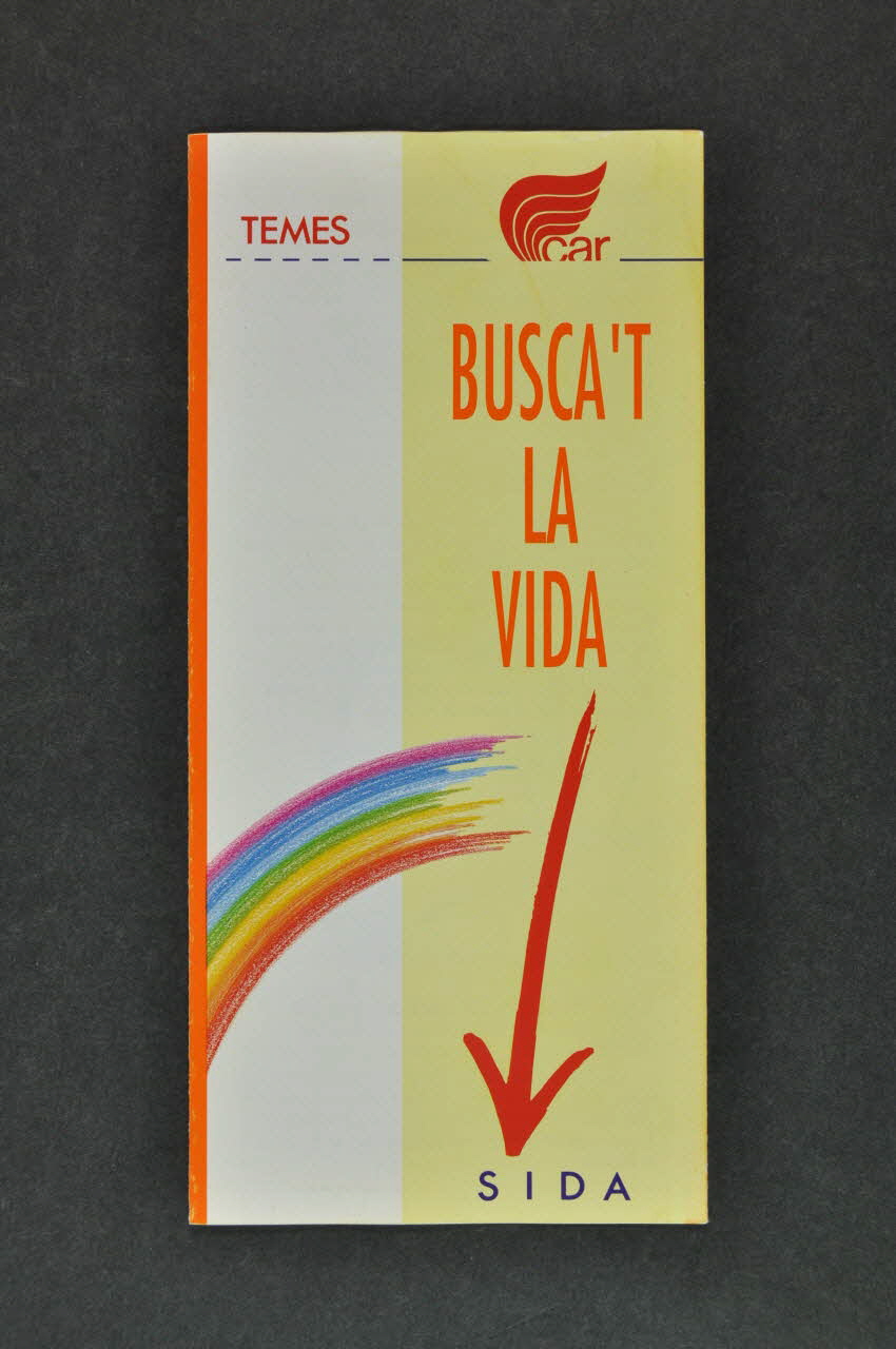 Généralité De Catalogne, Département Des Sports Dépliant "Busca't la vida. SIDA" (Protège-toi la vie. Sida) Espagne 1990 2004.55.28 Photo Mucem