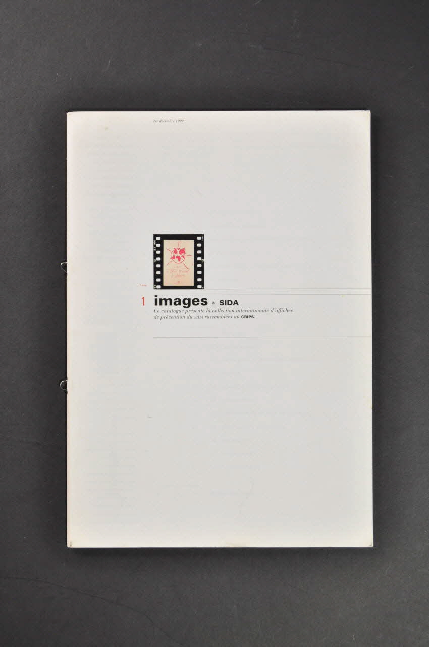 C.R.I.P.S Ile de France catalogue "Images et sida" Tome 1 France 1992 2003.99.110 Photo Mucem