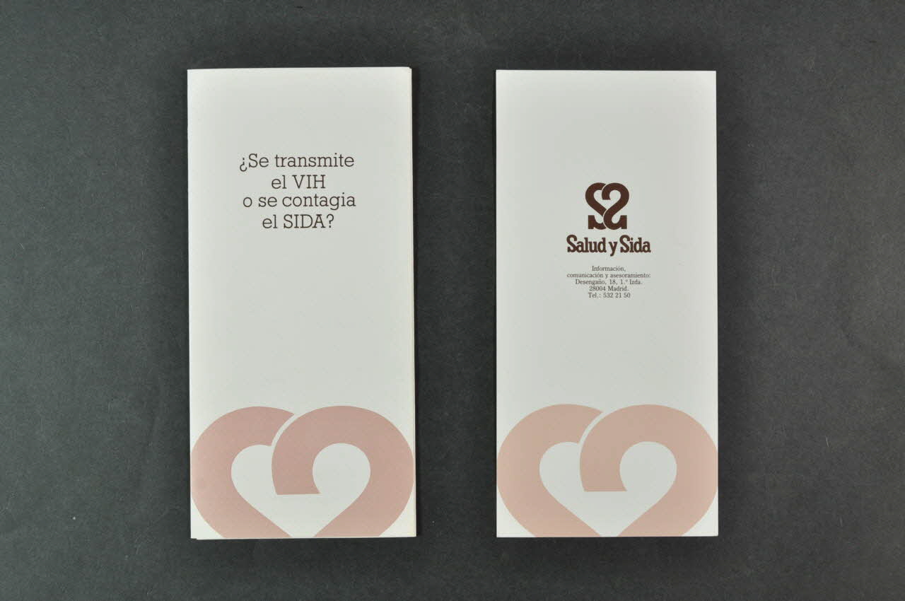 Dépliant "Se transmite el VIH o se contagia el Sida ?" (Le sida se transmet ou est contagieux?) 2004.55.30.1-2 Photo Mucem