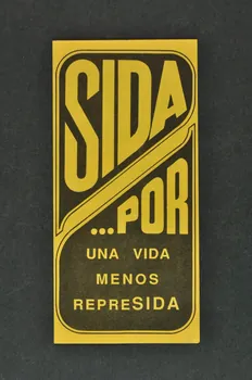 Dépliant "SIDA... Por una vida menos repreSIDA" (Sida. Pour une vie avec moins de sida) 2004.55.36 Photo Mucem