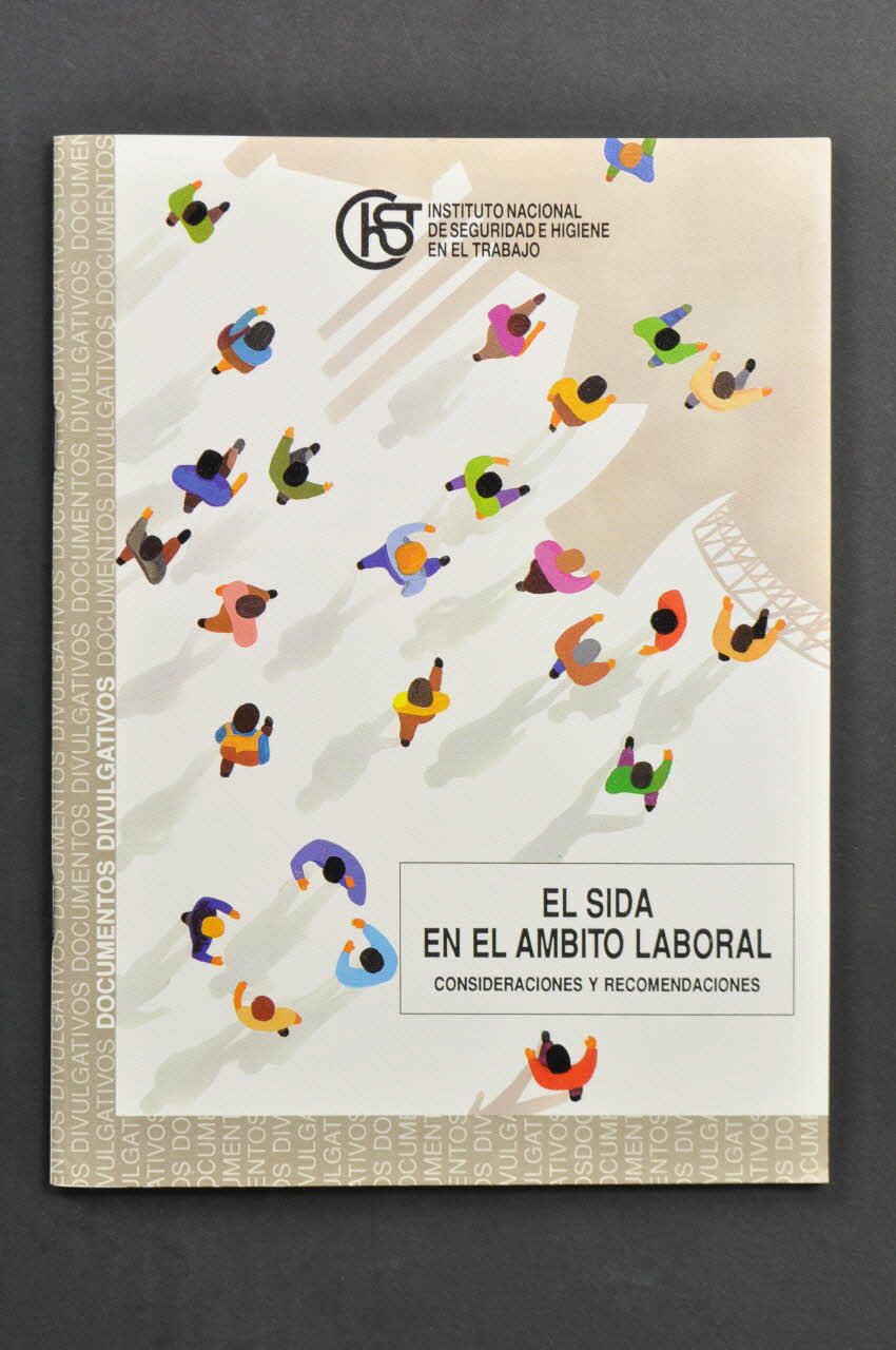 Institut National De Sécurité Et D'hygiène Au BROCHURE "El sida en el ambito laboral. Consideraciones y recomendaciones." (Le sida en milieu professionnel. Considérations et recommandations) Espagne 1990 2004.55.37 Photo Mucem
