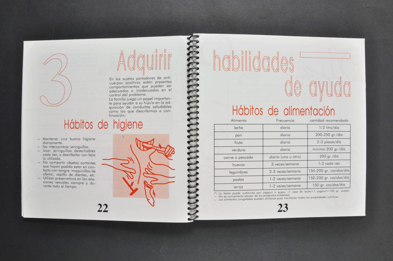 Ayuntamiento De Madrid BROCHURE "Guia de intervencion familiar sobre el SIDA" (Guide d'intervention familiale sur le sida) Espagne 1991 2004.55.44  Photo Mucem