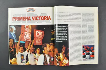 Tempo revue "Tempo" n°700, 23/6/1997, "Los nuevos tratamientos controlan la enfermedad. SIDA Primera Victoria" (Les nouveaux traitements contrôlent la maladie. Sida. Première victoire) Espagne 1997/6 2004.55.54 Photo Mucem