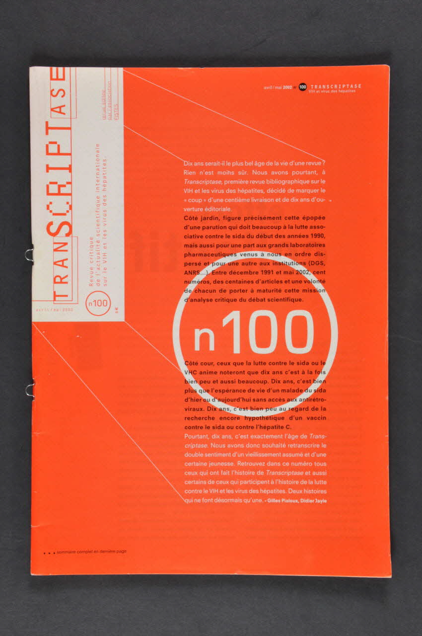 revue Transcriptase France 2002/5 2003.99.41 Photo Mucem