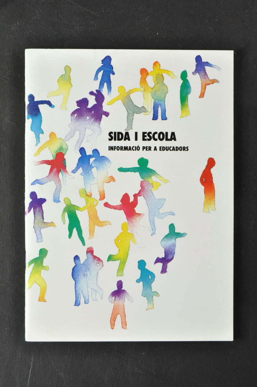 Généralité De Catalogne, Programme Pour La BROCHURE "Sida i escola. Informacio per a educadors" (Sida et école. Information pour les éducateurs) Espagne 1988 2004.55.7 Photo Mucem