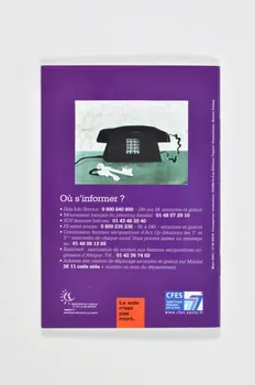Ministère de l'Emploi et de la Solidarité BROCHURE "L'amour en questions" par Chantal Lauby France 2001/3 2003.99.51  Photo Mucem