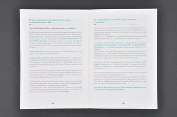 Ministère de l'Emploi et de la Solidarité BROCHURE "Infection par le VIH/sida et travail" France 1999/9 2003.99.56 Photo Mucem
