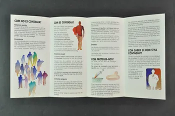 Generalitat De Catalunya, Departament de Sanitat i Assistència Social Dépliant "Vés contra la sida i no contra la vida" Dépliant : "Ve contra el sida y no contra la vida" (Va contre le sida et non contre la vie) (vérifier la traduction) Espagne 1989 2004.55.76 Photo Mucem