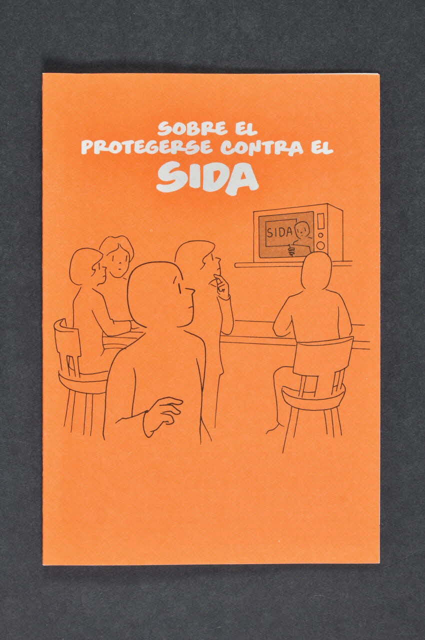 Channing L Bete Com BROCHURE "Sobre el protegerse contra el sida" (Se protéger contre le sida) USA 1988 2004.55.78  Photo Mucem