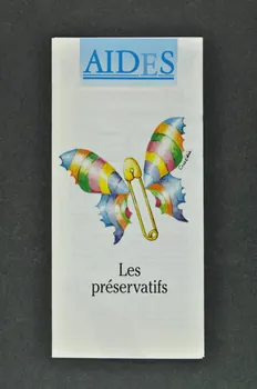 AIDES Dépliant "Les préservatifs" France 1989/2 2004.55.80 Photo Mucem