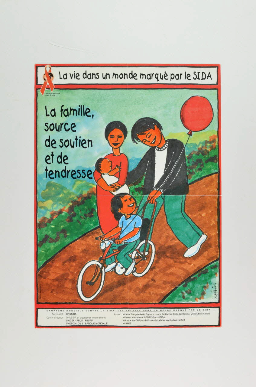 affiche "La famille, source de soutien et de tendresse 2003.99.6 Photo Mucem