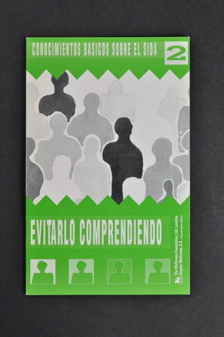 The Wellcome Foundation, London Dépliant "Conocimientos basicos sobre el sida 2 Evitarlo comprediendo" (en espagnol) (Connaissances de base sur le sida 1. L'éviter en le comprenant) Grande Bretagne 1993 2004.55.87 Photo Mucem