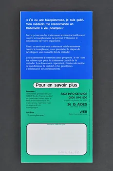 AIDES Dépliant "La toxoplasmose" France 1998 2003.99.66 Photo Mucem
