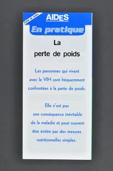 AIDES Dépliant "La perte de poids" France 1998/2 2003.99.69 Photo Mucem