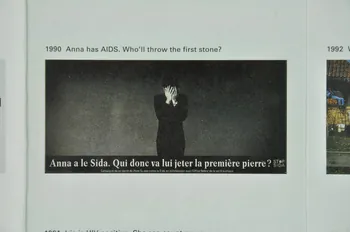 Aide Suisse Contre Le Sida (Ass) autocollant "Anne a le sida. Qui donc va lui jeter la première pierre ?" (Dépliant : "Swiss AIDS prevention programme") Lorraine, France 1990 2004.56.12  Photo Mucem