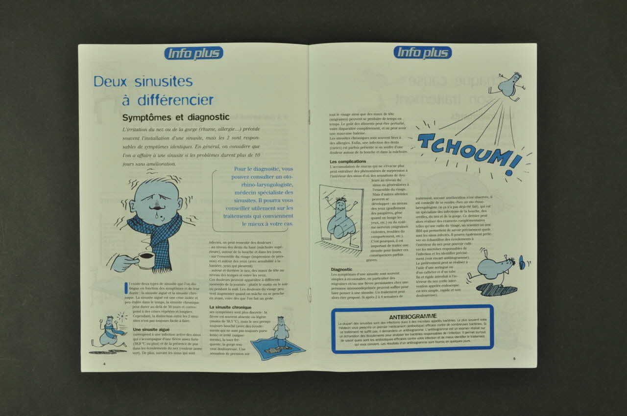 AIDES Revue associative "AIDES Info plus : Les sinusites" France 1999/12 2003.99.81 Photo Mucem