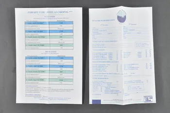 BROCHURE Brochure, feuillet publicitaire et fiche d'inscription pour un centre de thalassothérapie 2006.155.6.1-4 Photo Mucem