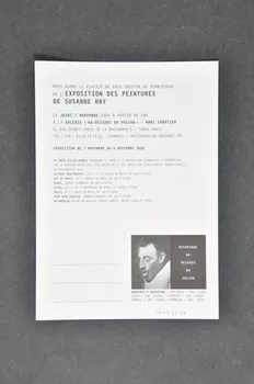 Galerie "Au-Dessous Du Volcan" CARTON D'INVITATION Île-de-France, France 2002 2003.99.86 Photo Mucem