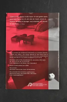 Aide Suisse Contre Le Sida (Ass) BROCHURE "Prêt pour la thérapie ? Un guide pour réussir un traitement combiné anti-VIH" Lorraine, France 1999 2004.56.27  Photo Mucem