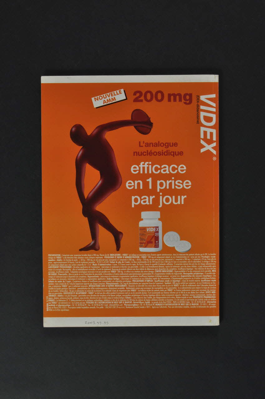 Conférence Paris Vih 1999 BROCHURE "La 4° conférence internationale sur la prise en charge extra-hospitalière et communautaire des personnes vivant avec le VIH/Sida" : Communications orales Île-de-France, France 1999 2003.99.99 Photo Mucem
