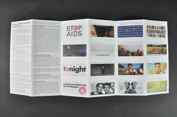 Aide Suisse Contre Le Sida (Ass) Dépliant "Swiss AIDS prevention programme" Lorraine, France 1997 2004.56.5  Photo Mucem