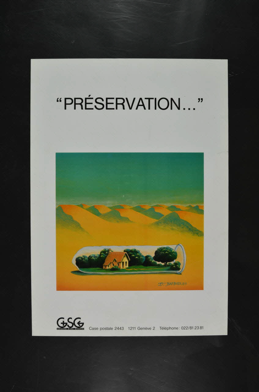 Groupe Sida Genève affiche "Préservation..." Lorraine, France 1987 2004.56.53 Photo Mucem