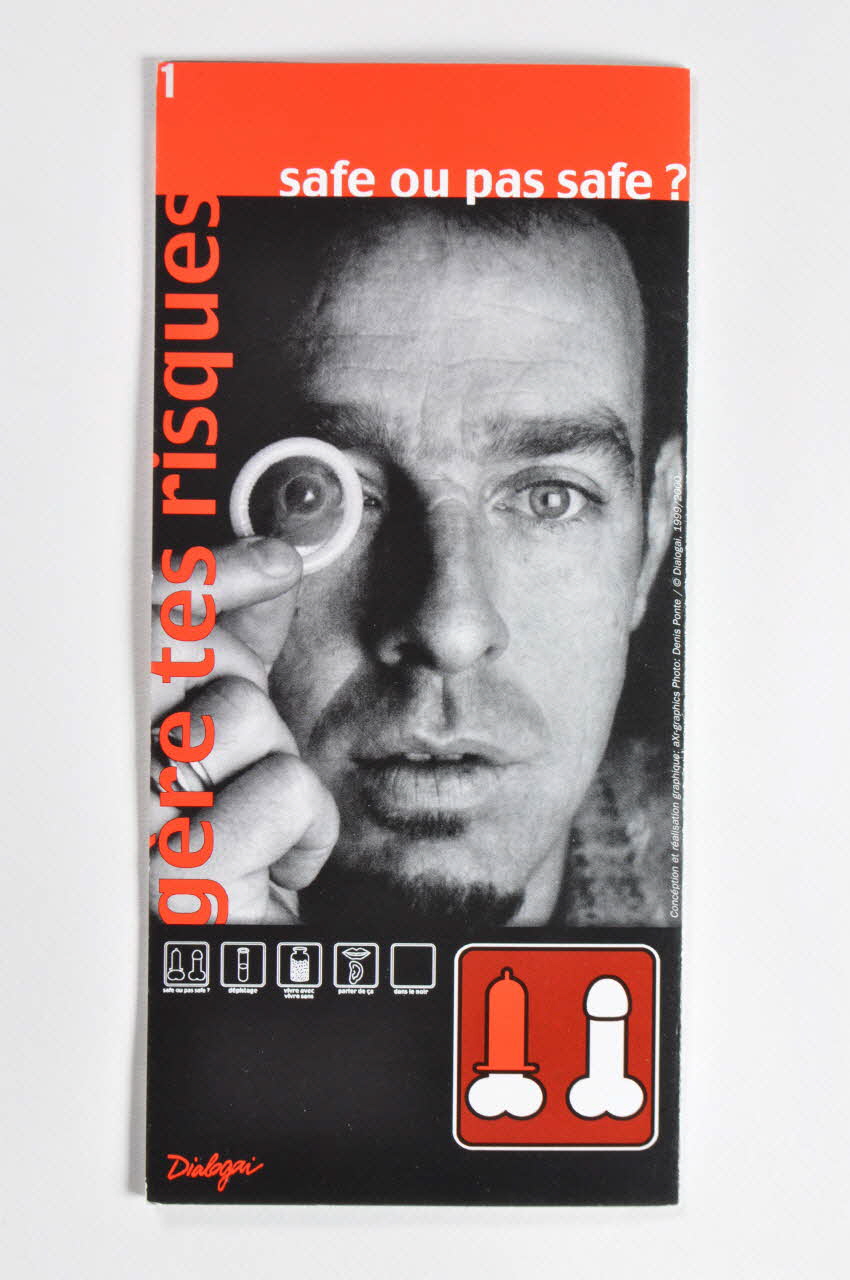 Dialogai Dépliant "Gère tes risques. Safe ou pas safe ?" Lorraine, France 1999 2004.56.64 Photo Mucem