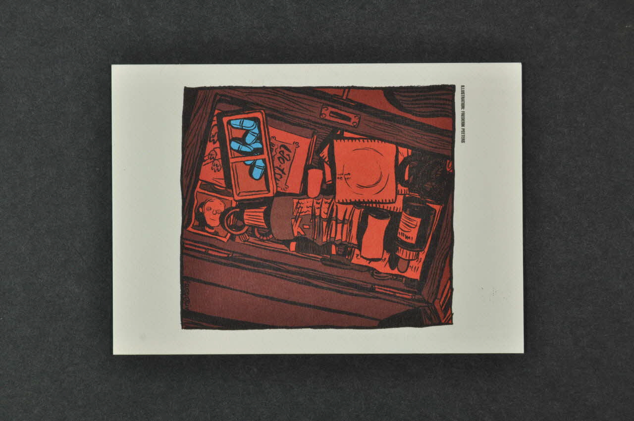 carte postale "Certes il existe des traitements, mais à l'heure actuelle on ne guérit pas du VIH/sida" 2004.56.67 Photo Mucem