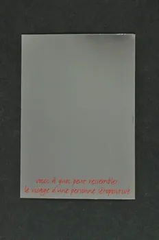 carte postale "Voici à quoi peut ressembler le visage d'une personne séropositive" 2004.56.70  Photo Mucem