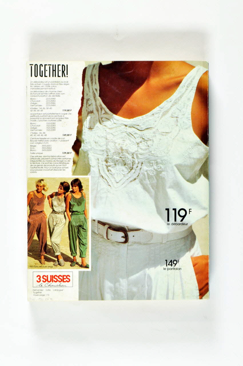 catalogue commercial Catalogue Les trois Suisses, printemps-été 1989 France 1989 2006.158.27.5 Photo Mucem