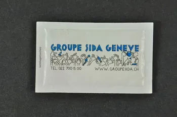 Groupe Sida Genève Sucre en poudre "Faites-vous partie des personnes qui ignorent leur statut sérologique ?" Lorraine, France 2004 2004.56.88  Photo Mucem