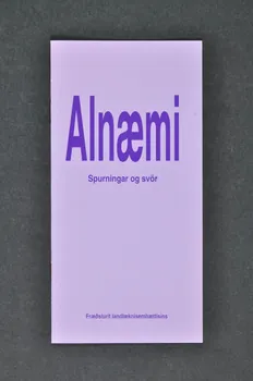 Département De La Santé BROCHURE "Alnaemi. Spurningar og svör" (traduire) Islande 1992 2004.57.4 Photo Mucem