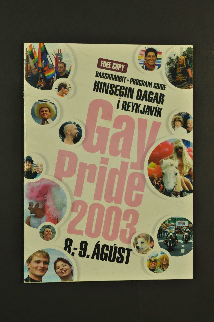 Samtokin 78 BROCHURE "Gay Pride 2003" Islande 2003/8 2004.58.10 Photo Mucem