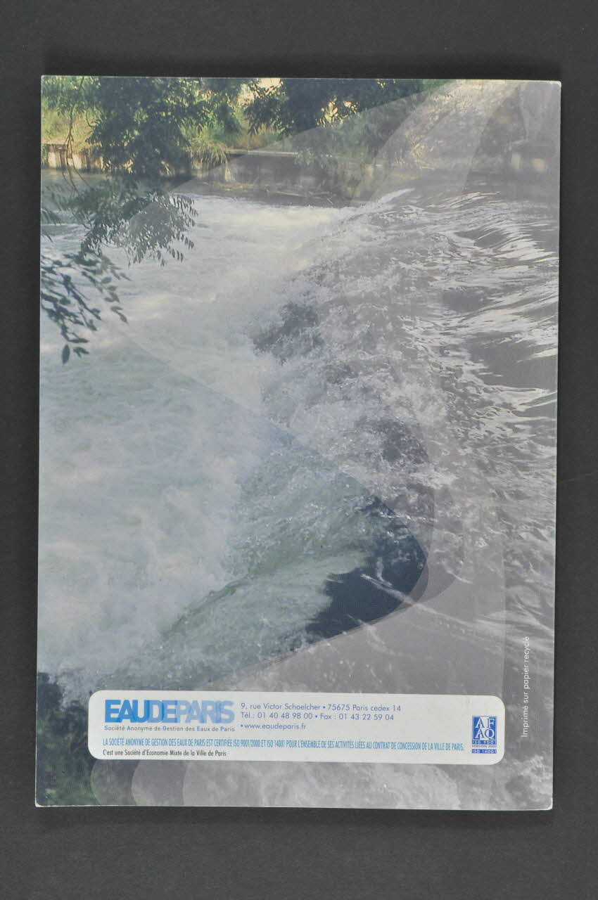 BROCHURE Rapport de développement soutenable 2004 - Eau de Paris 2006.160.10.2 Photo Mucem