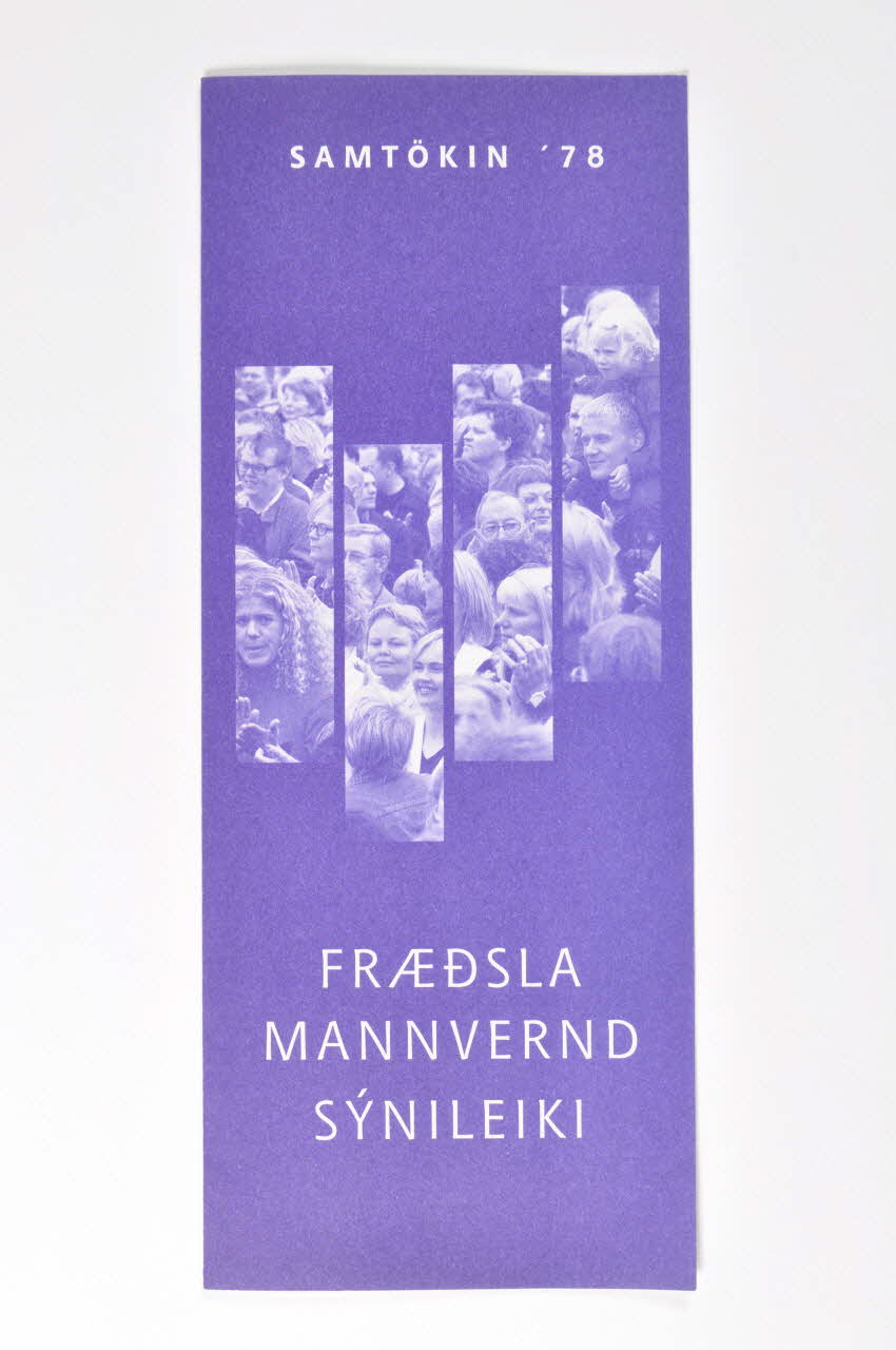 Dépliant "Fraedsla Mannvernd Synileiki" (traduction) 2004.58.18 Photo Mucem