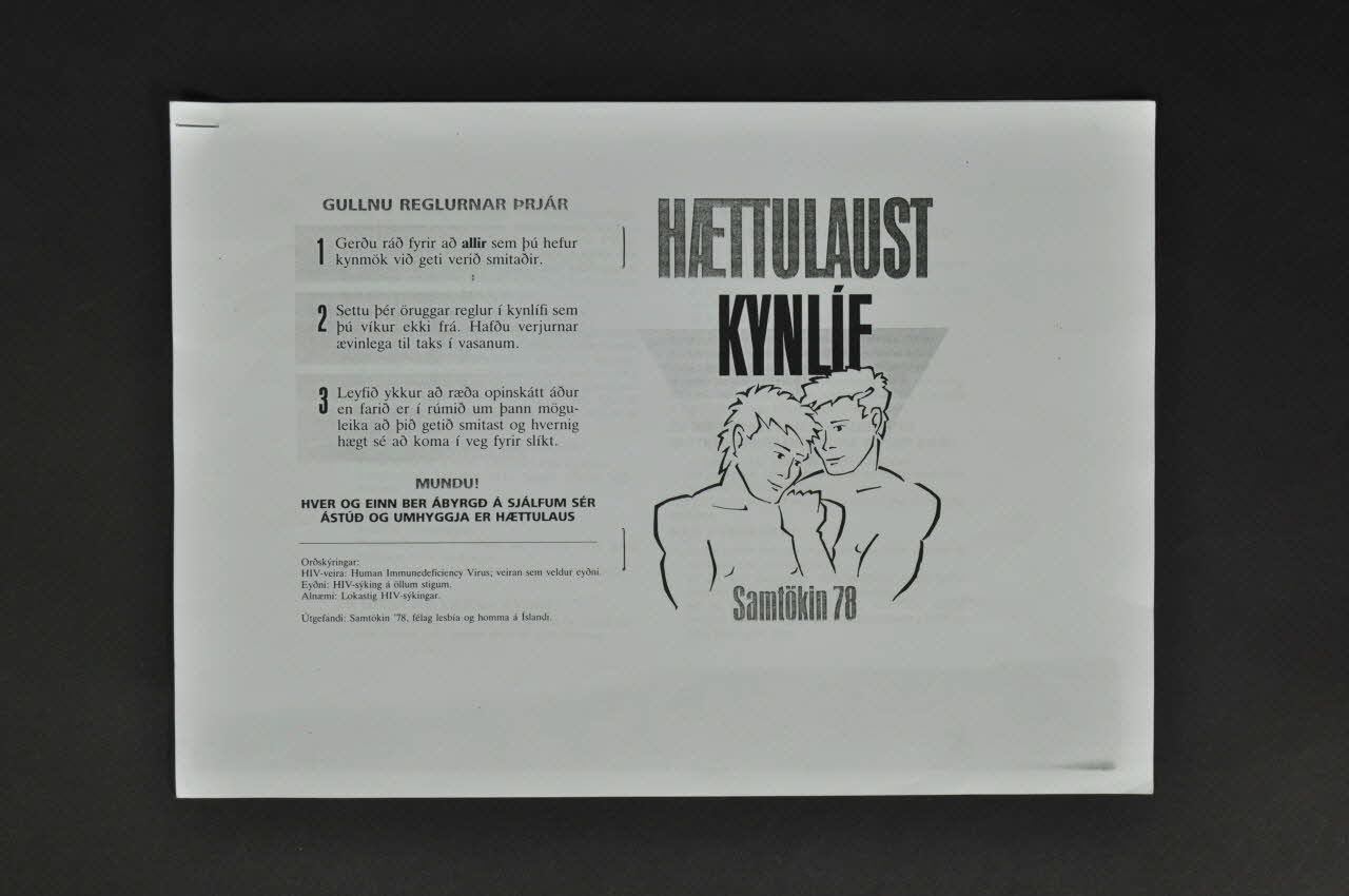 BROCHURE "Haettulaust Kynlif" (traduire) 2004.58.7 Photo Mucem
