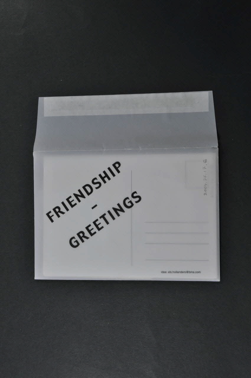 Sensoa ENVELOPPE Friendship Greetings (Saluts amicaux) Belgique 2003 2004.76.17.6 Photo Mucem