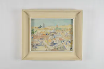 Louise-Marie Peyre aquarelle Tunisie 1950 2006.17.27 Photo Mucem