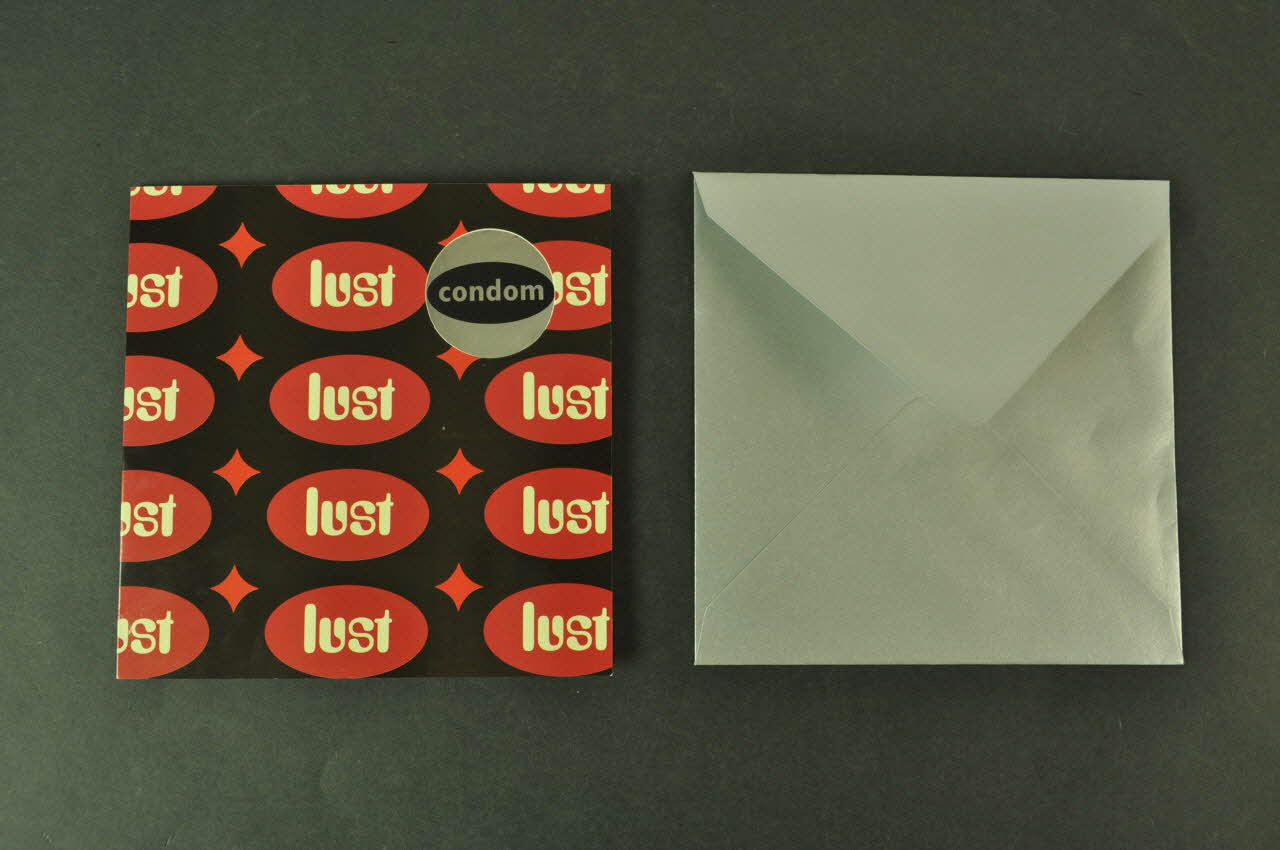 National Aids Trust (NAT) carte postale "lust" (désir) Grande Bretagne 2004 2004.78.23.1-3 Photo Mucem