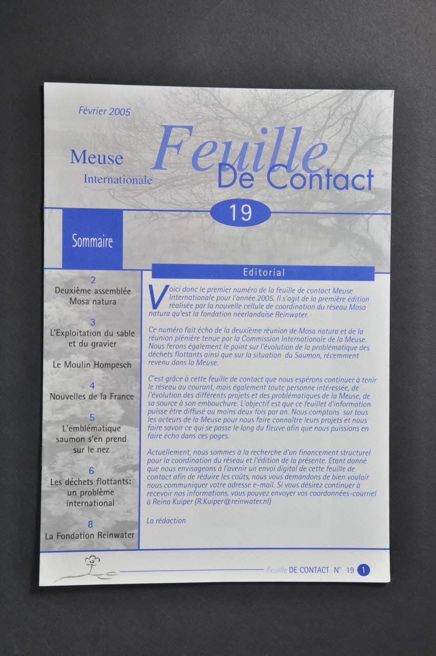 Stichting Reinwater IMPRIME Feuille de contact, Meuse internationale 2005 2006.191.17 Photo Mucem